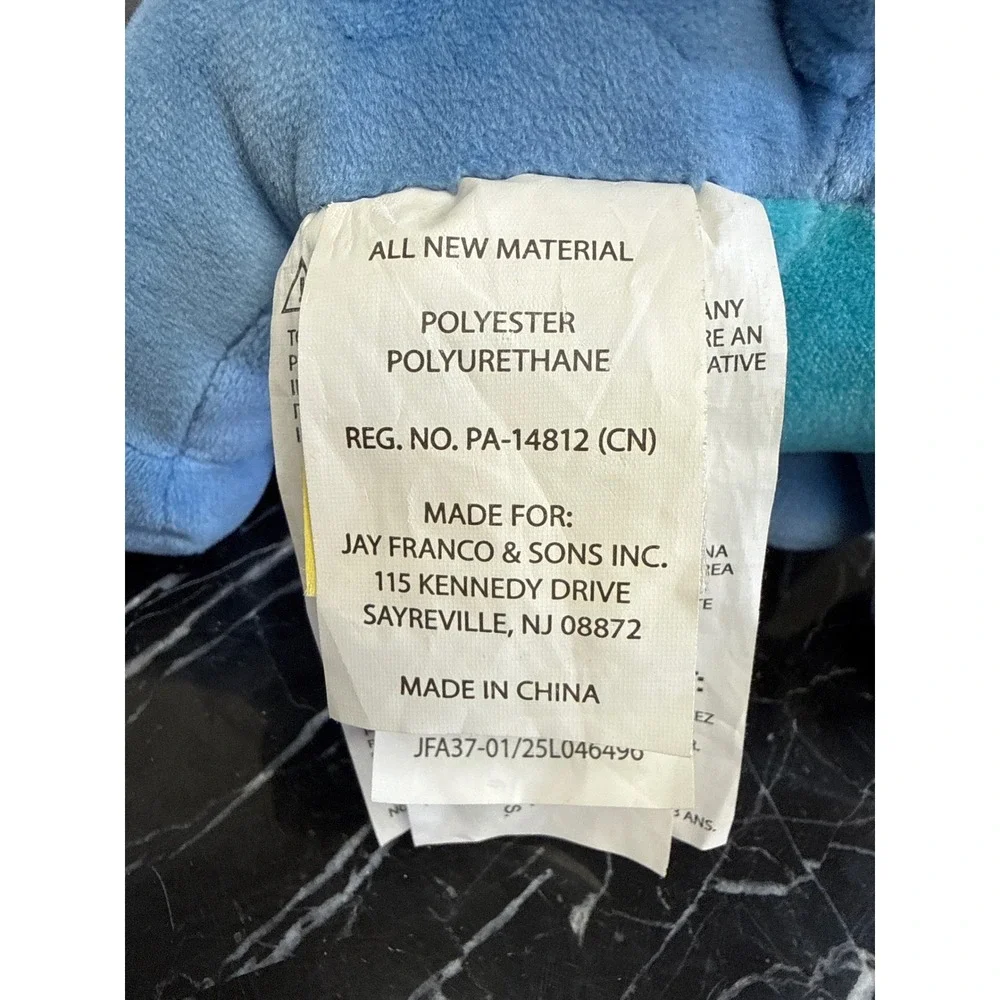 Disney Stitch Plush in Blue Floral Pajamas Jay Franco Stuffed Animal 9‎ Inch